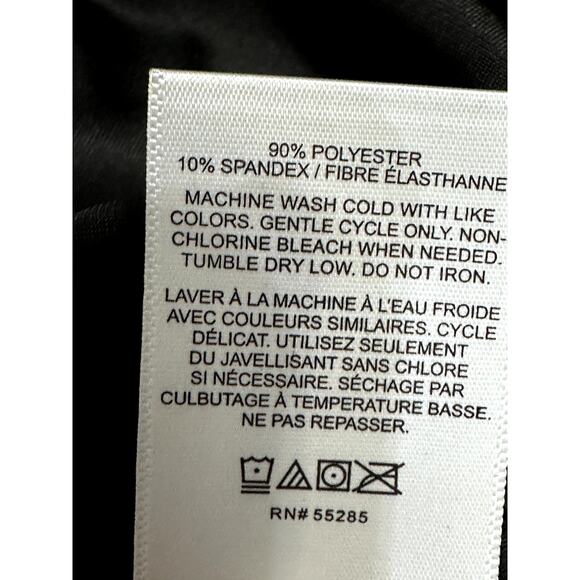 Express Tank Top Velvet Material Mock Neck Sleeveless Design Black Women's XS - Picture 8 of 8